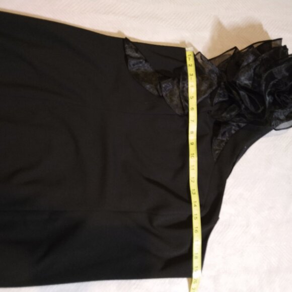 NWT! MARINA Dress ONLY $59! RETAIL $159! One Shoulder With Tulle Bow Sz 16W - Picture 7 of 10